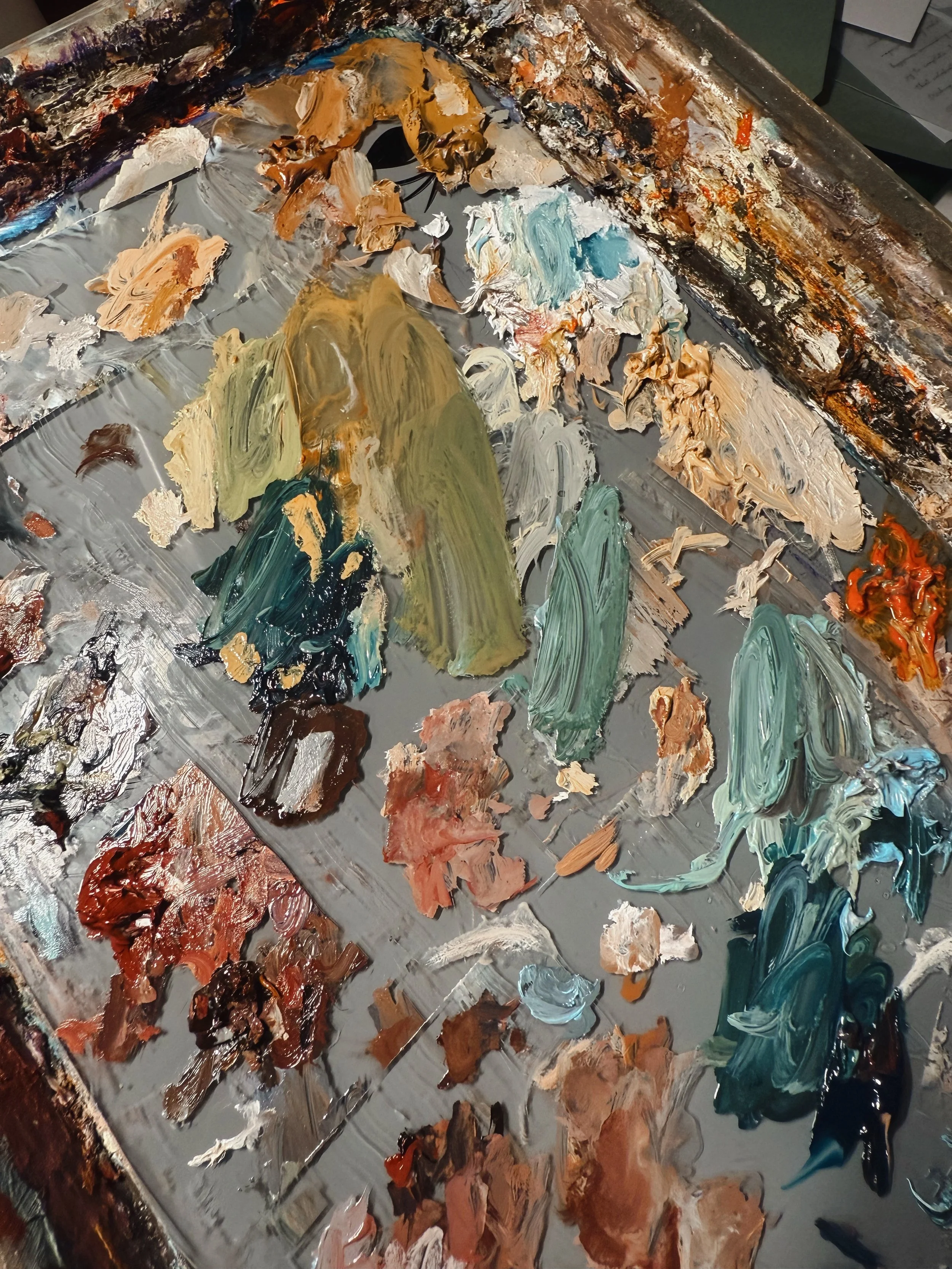 Live Painter at Wedding Southern California Glass Palette