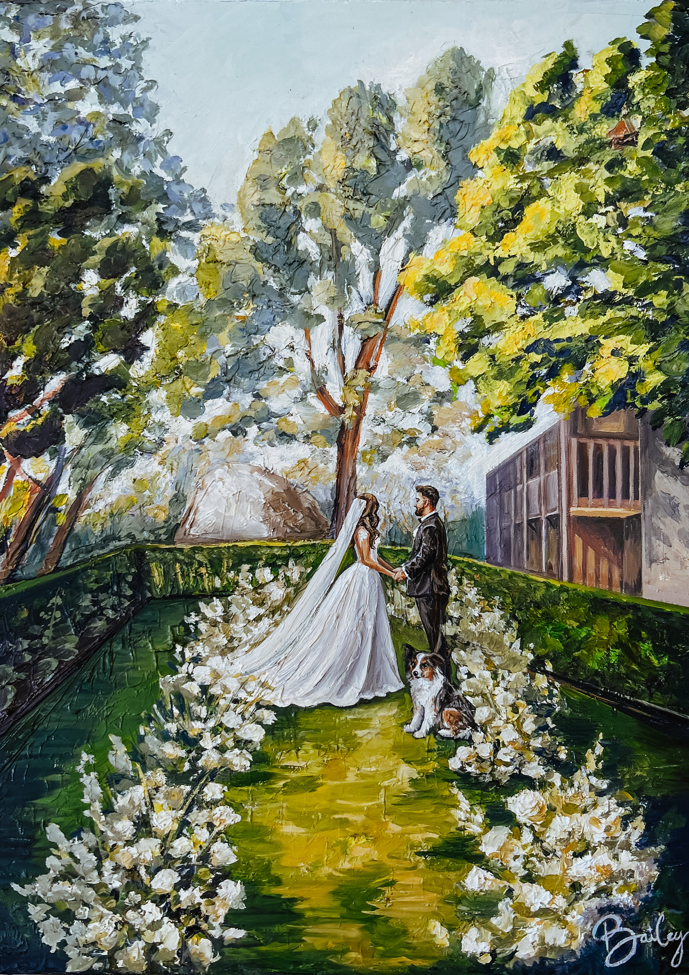 Rancho Bernardo San Diego Live Wedding Painting Orange County Southern California 