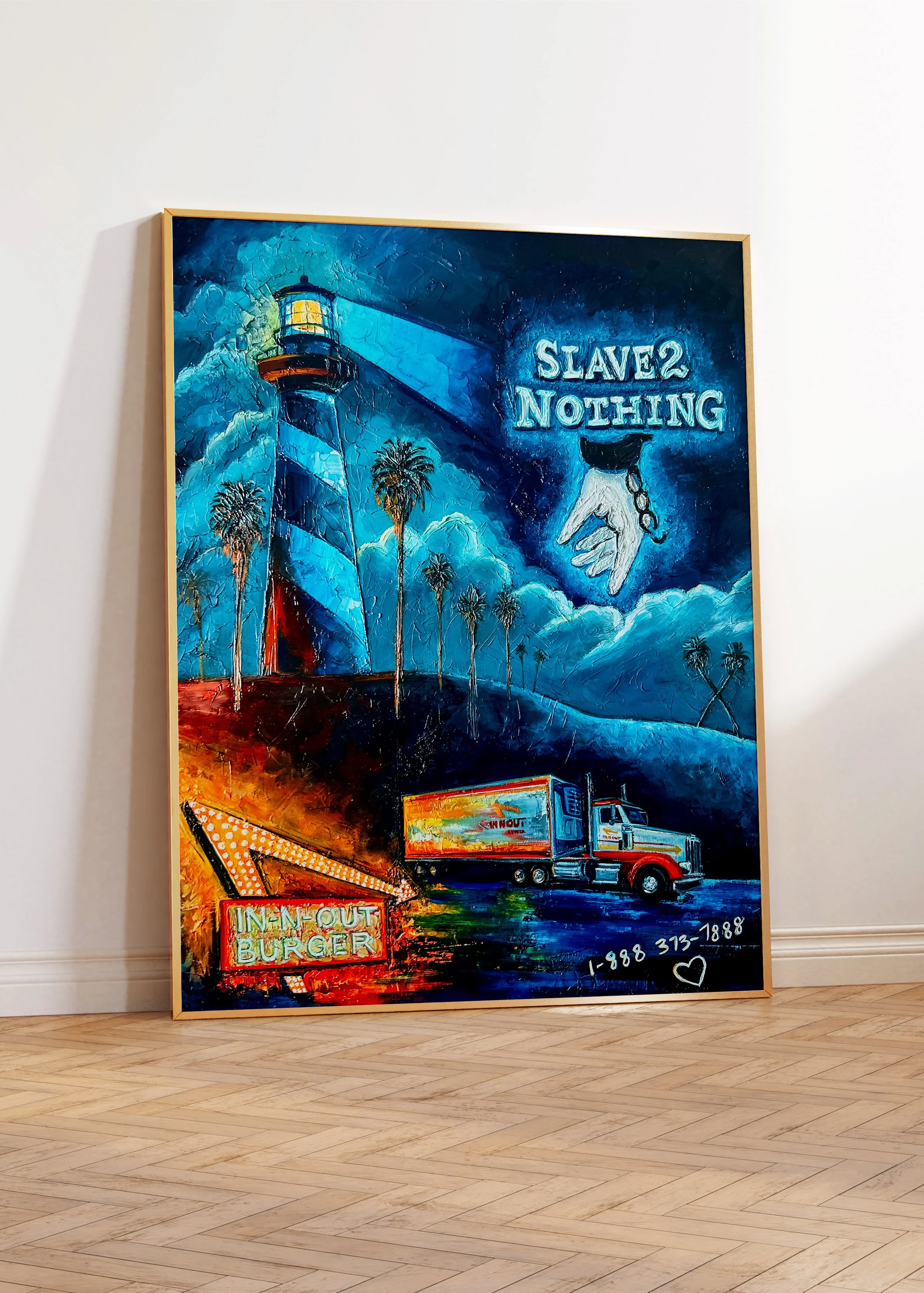 Live Corporate Event Painting for In-N-Out Burger Slave 2 Nothing Fundraiser Event Costa Mesa Orange County California