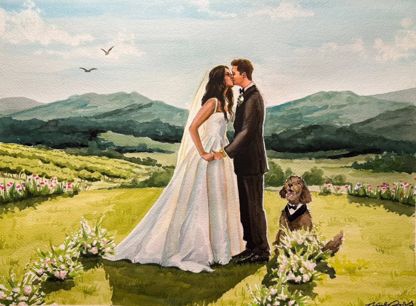 2025 part 2!
 
Now that you&rsquo;ve seen the paints in portrait vs landscape, is there a preference?

#vawedding #weddingidea #liveweddingpainting #valiveweddingpainter #rvawedding