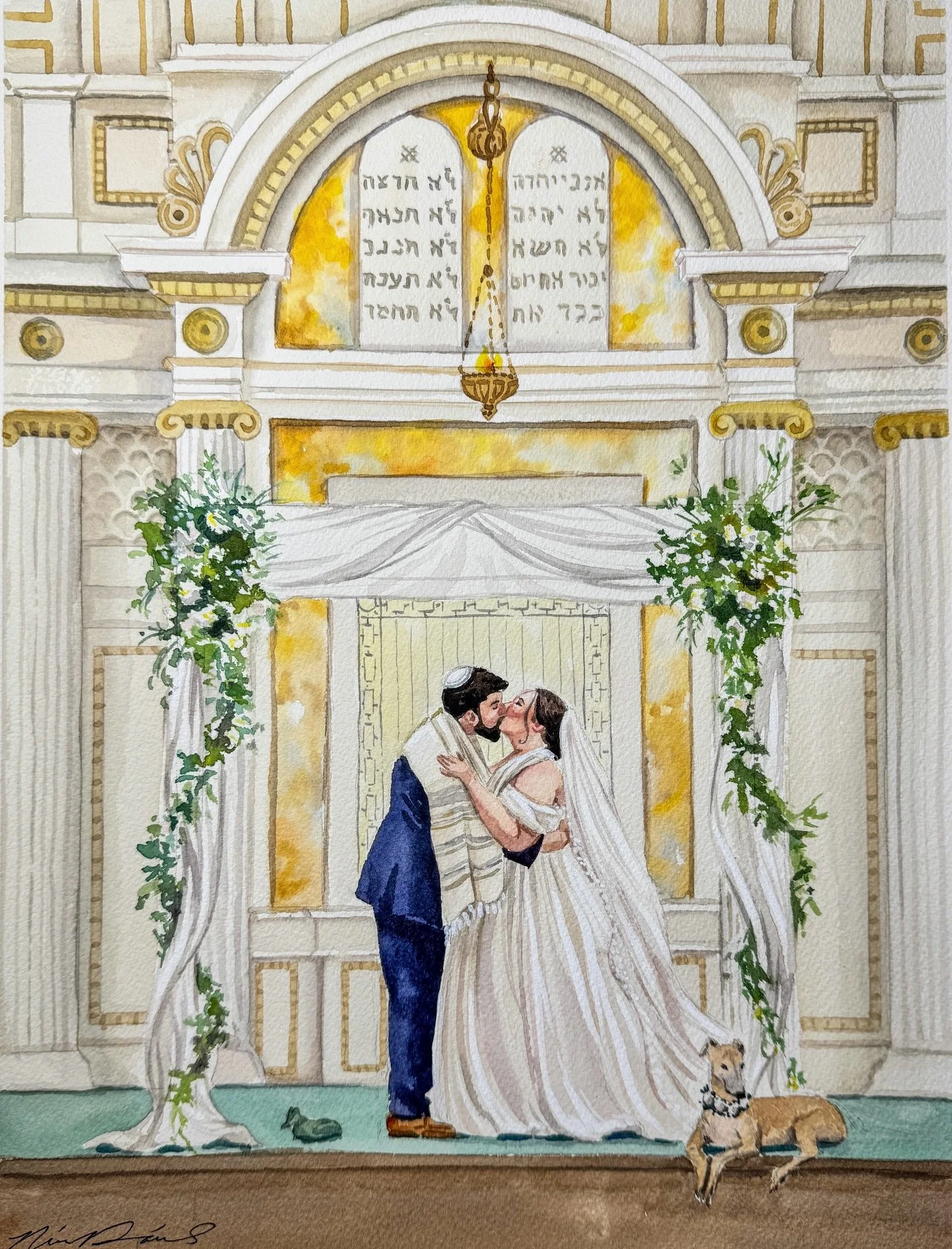 ✨Absolute MAGIC✨

Loved painting the wedding of The Jordans at the beautiful @congregation_beth_ahabah 
What a great way to start off this year of weddings!

#liveweddingpainter #watercolor #jewishwedding #rvawedding #rvaliveweddingpainter
