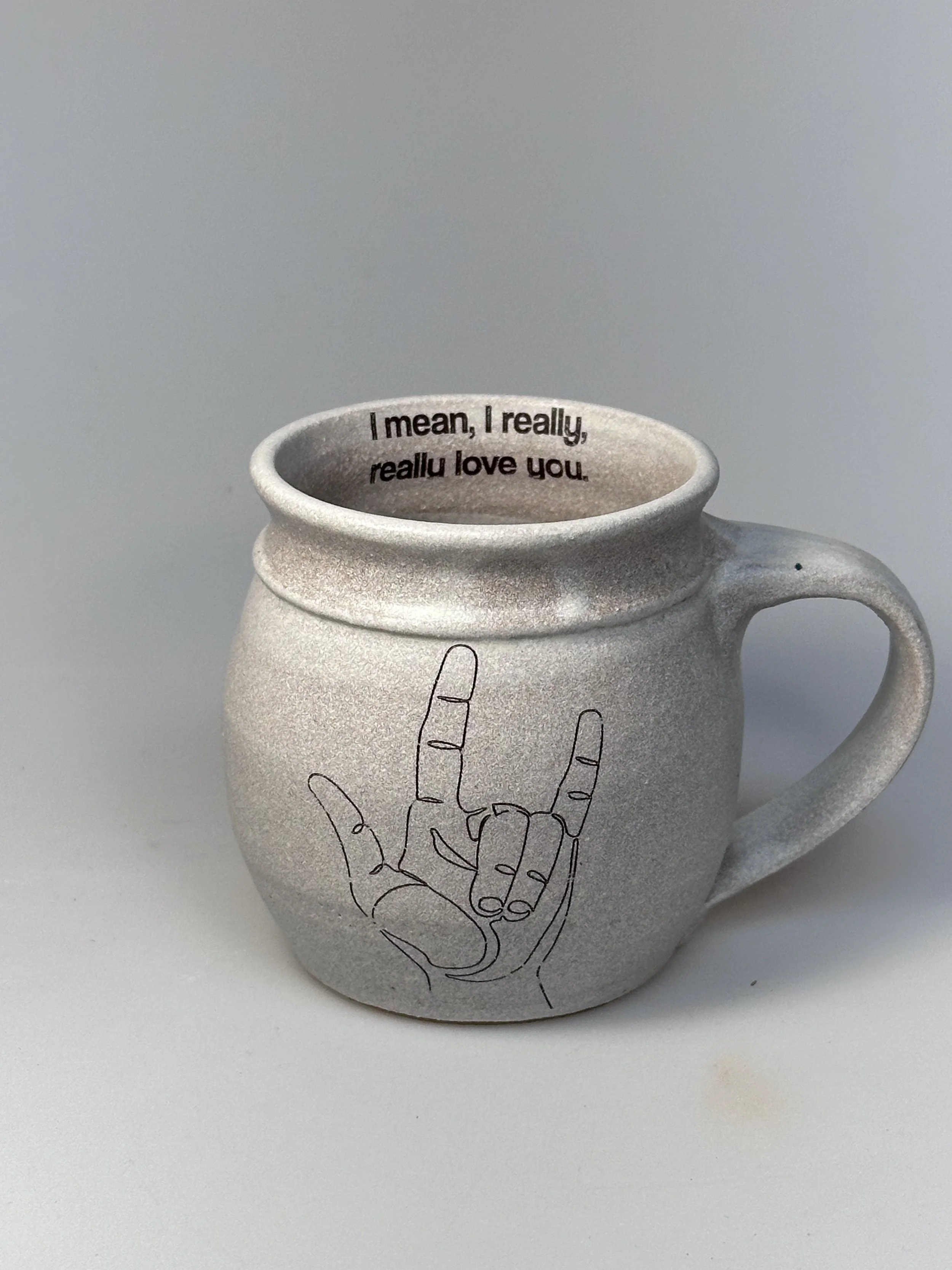 I Love You ASL Heart Mug