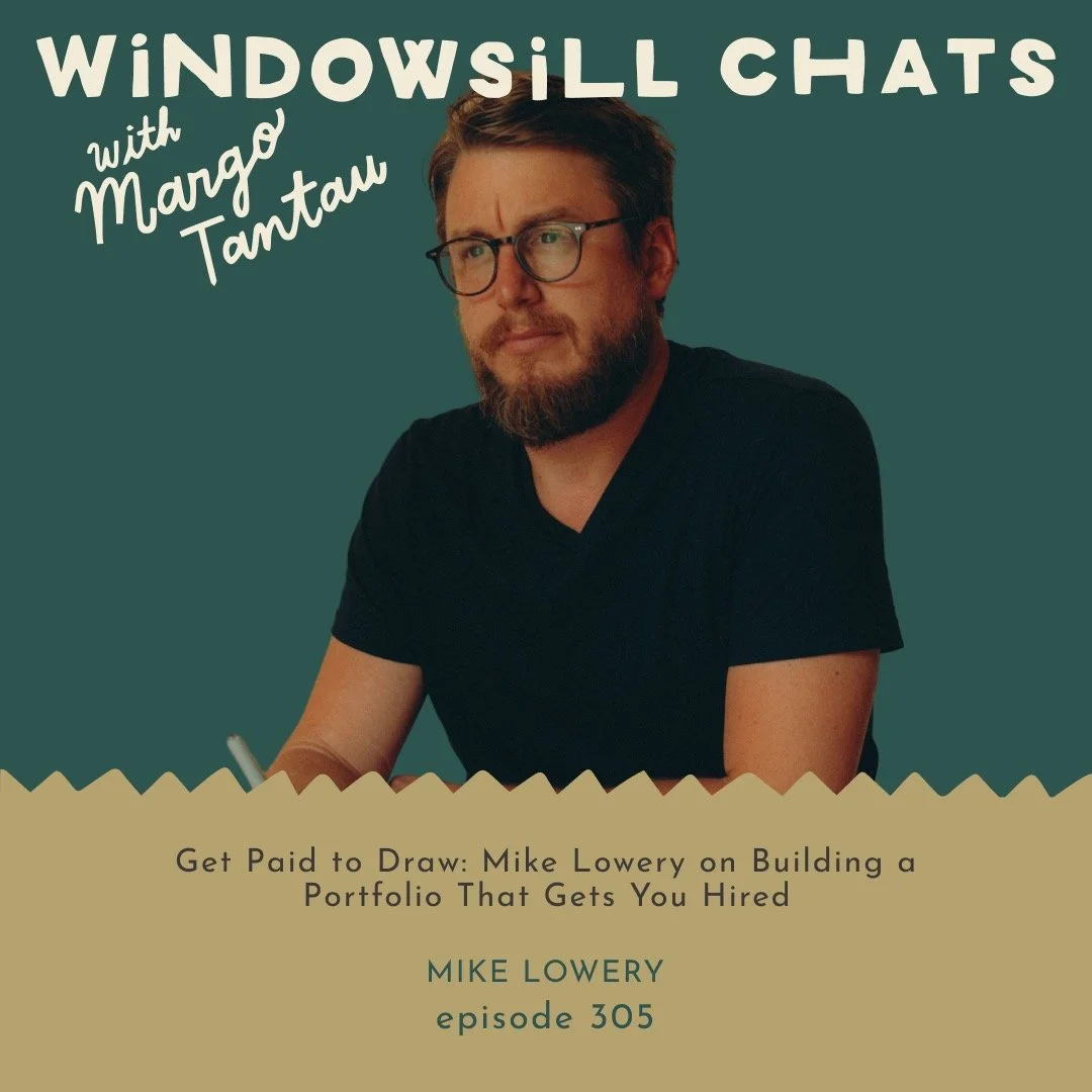 LINK IN BIO TO LISTEN! // Hey! I sat down with illustration agent, Margo Tantau, and we talked for a bit about illustration portfolios and other stuff. I repeatedly talked about rabbits in space and Margo (politely) kept me on track. This conversatio