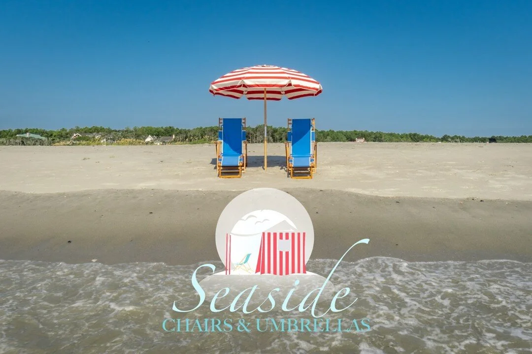 Seaside Chairs And Umbrellas