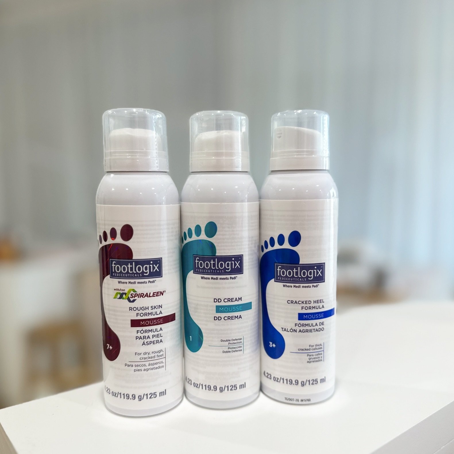 is anyone else&rsquo;s skin getting super dry?! 🙋🏻&zwj;♀️ these stars of the show are here to save the day ✨ Footlogix mousses are the perfect homecare moisturiser to keep your feet perfect all year round 👣 they can also be used on hands &amp; bod