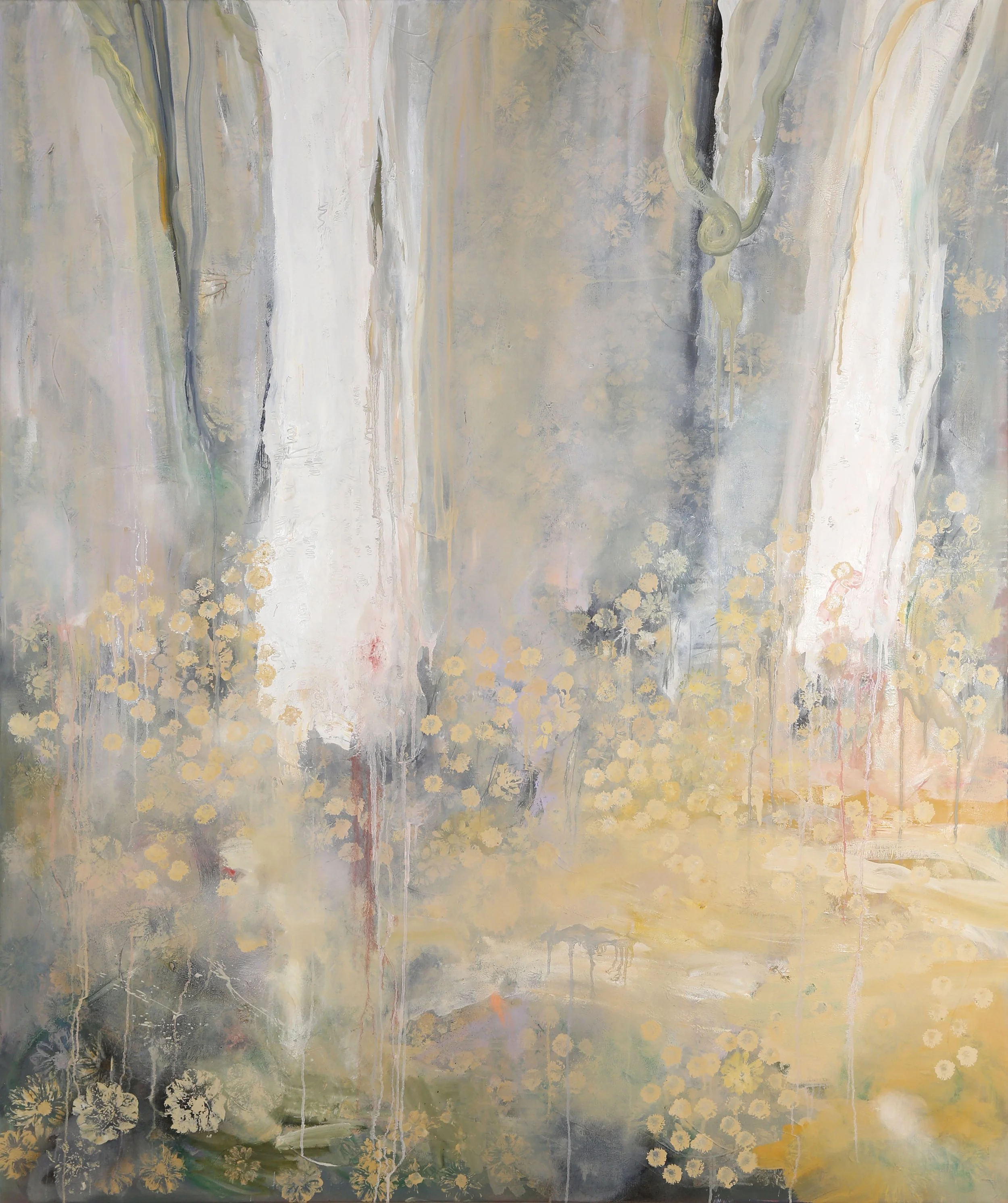 Vine at Deep Creek, 180x150cm, oil and mixed media on canvas