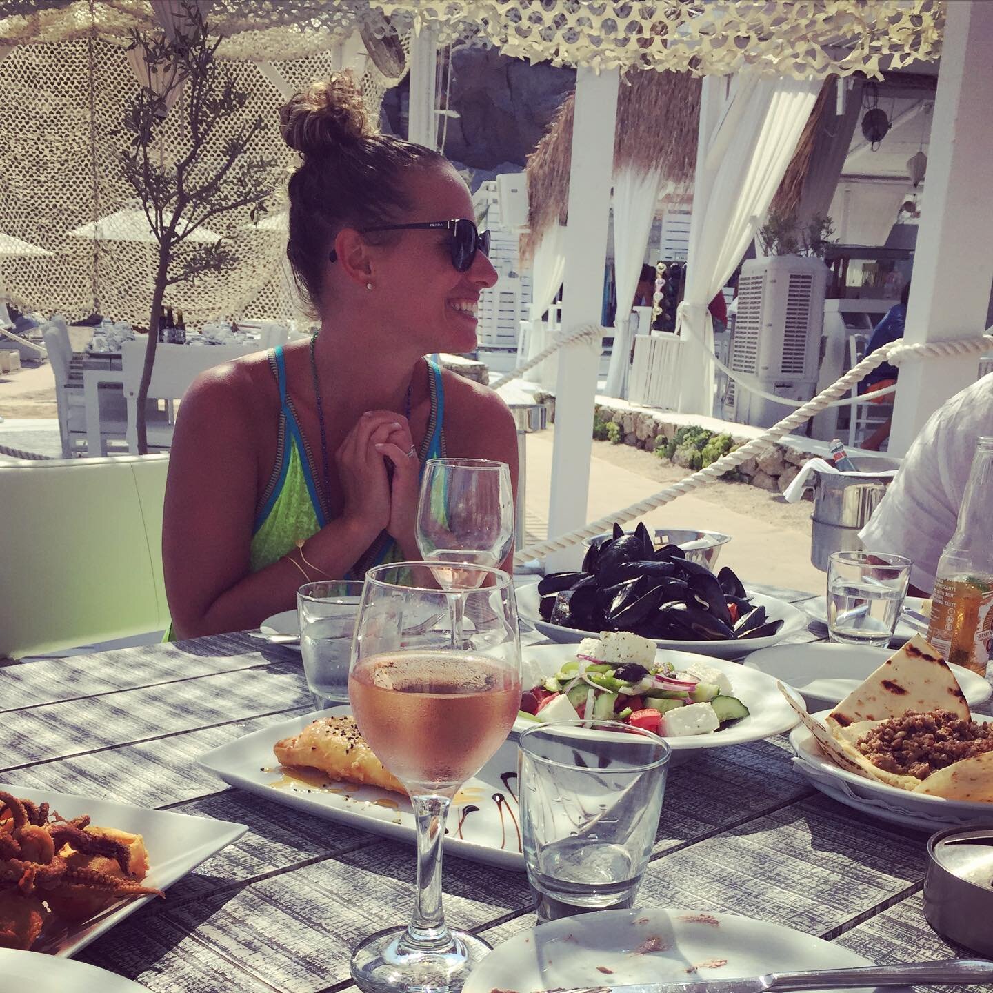 This #traveltuesday we&rsquo;re dreaming of lingering seaside lunches in Mykonos. And rose. Lots of rose. 

Where is your #wanderlust taking you? 

#greece #ladieswholunch #traveltheworld #travelinspiration #seafoodlover #greekislands #mykonos #luxur