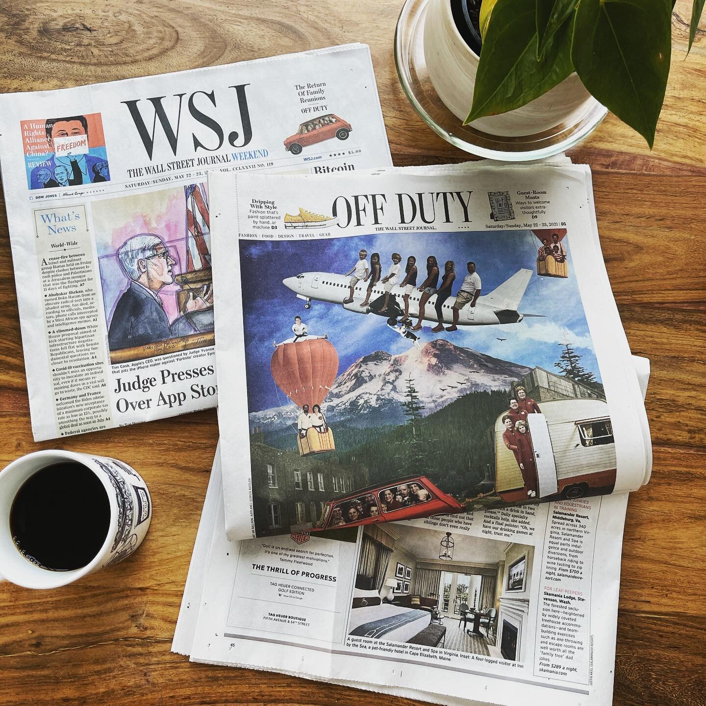 Nothing like waking up on a Saturday to a strong cup of coffee and an inclusion in a @wsj Off Duty feature! 

@officialsheilajohnson of @salamanderhotels is quoted on the importance of family reunions now more than ever &mdash; particularly for famil