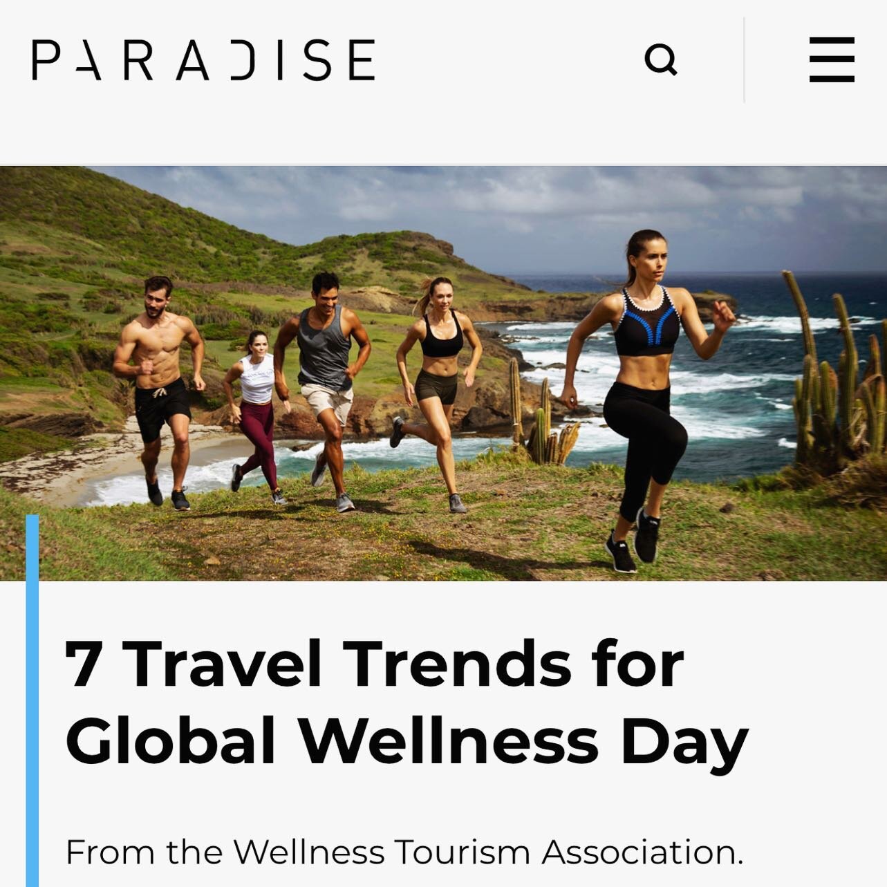 Celebrated annually in more than 100 countries on the second Saturday of June, #GlobalWellnessDay is a healthy lifestyle movement that reminds the entire world of the importance of living well.

Thank you @caroledixon for sharing @wellnesstourismasso