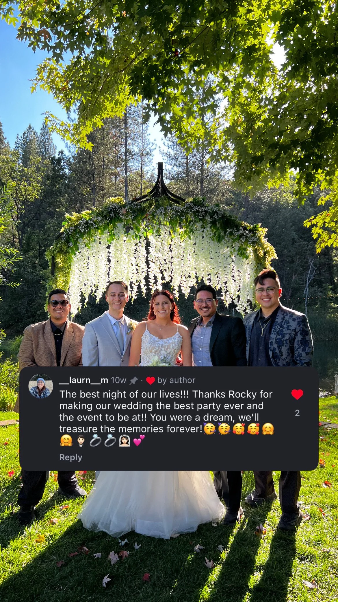 Party With Rocky Silverthorn Meadows Testimonial.JPG