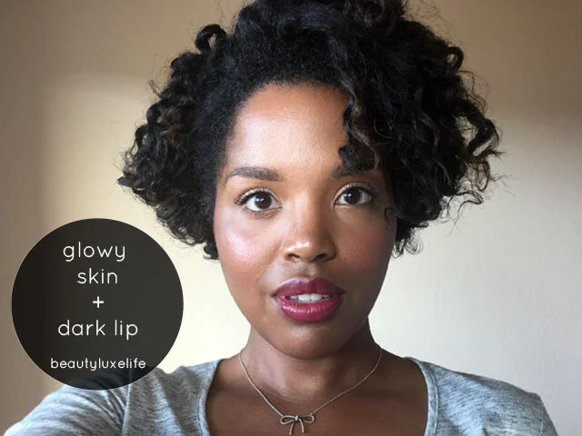 Glowy Skin + Dark Lip Tutorial | Fall 2015 Makeup Trends