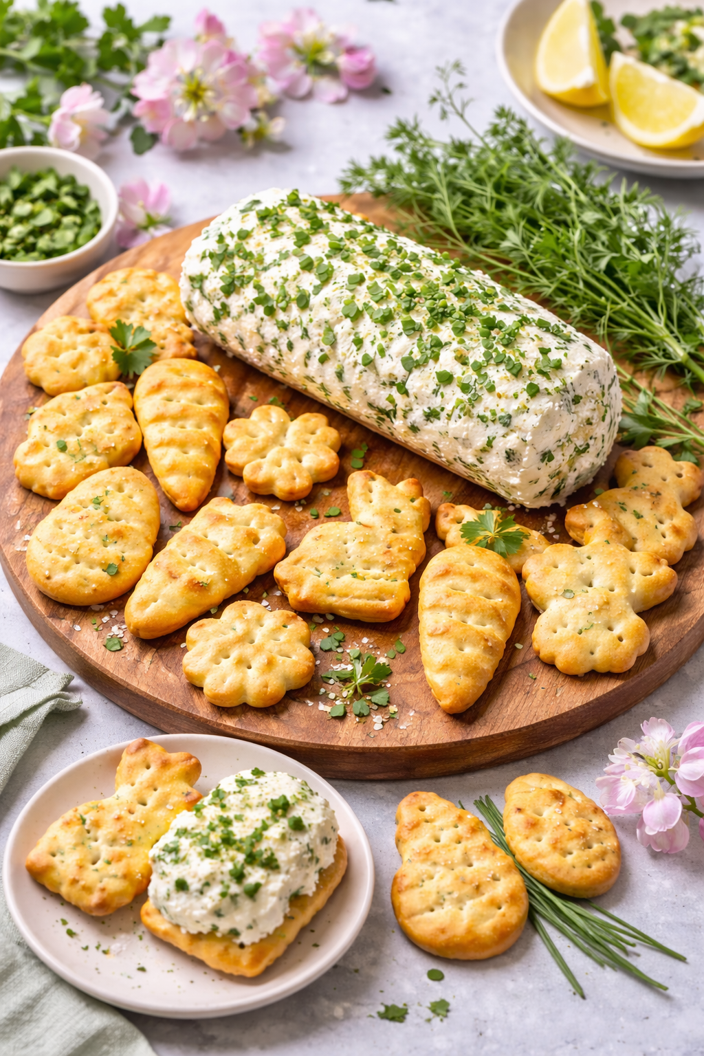 Spring Cheesemaking: Herbed Farmer’s Cheese &amp; Homemade Crackers