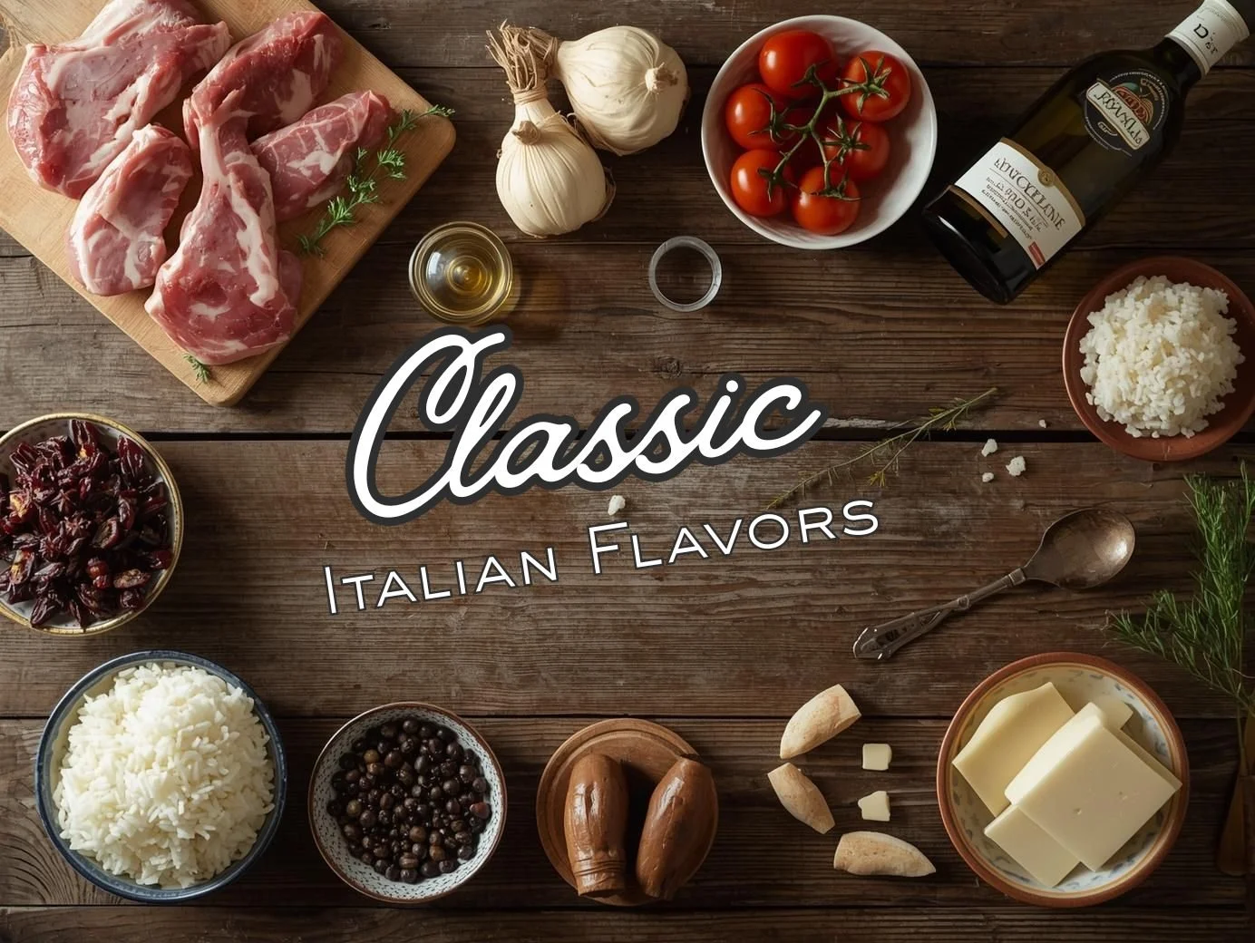 Classic Italian Flavors: Stuffed Pork Chops with Cognac Pan Sauce and&nbsp;Fennel &amp; Cracked Black Pepper Risotto&nbsp;&nbsp;