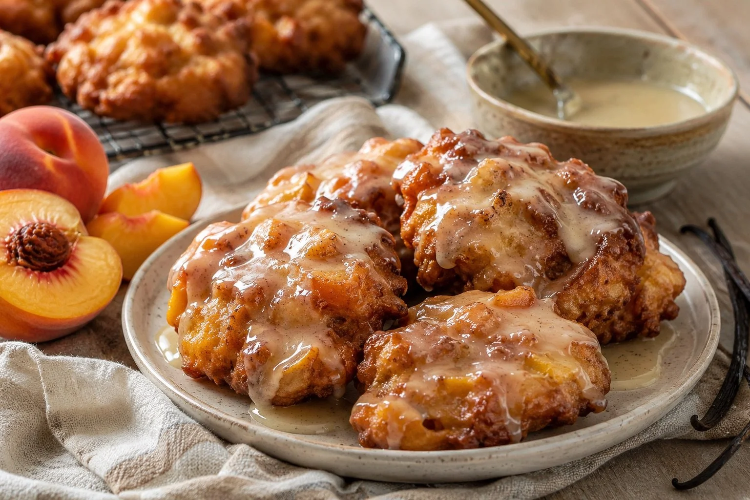 Summer Peach Fritters