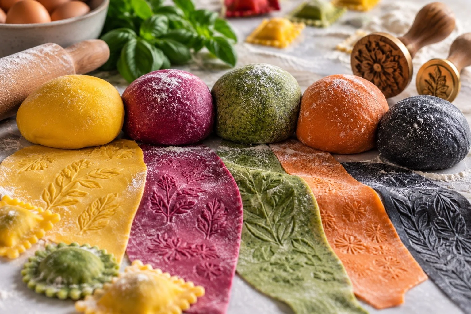 Handmade Pasta: Colors, Textures &amp; Shapes