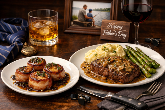 Father’s Day - Scallops, Steak &amp; Truffle