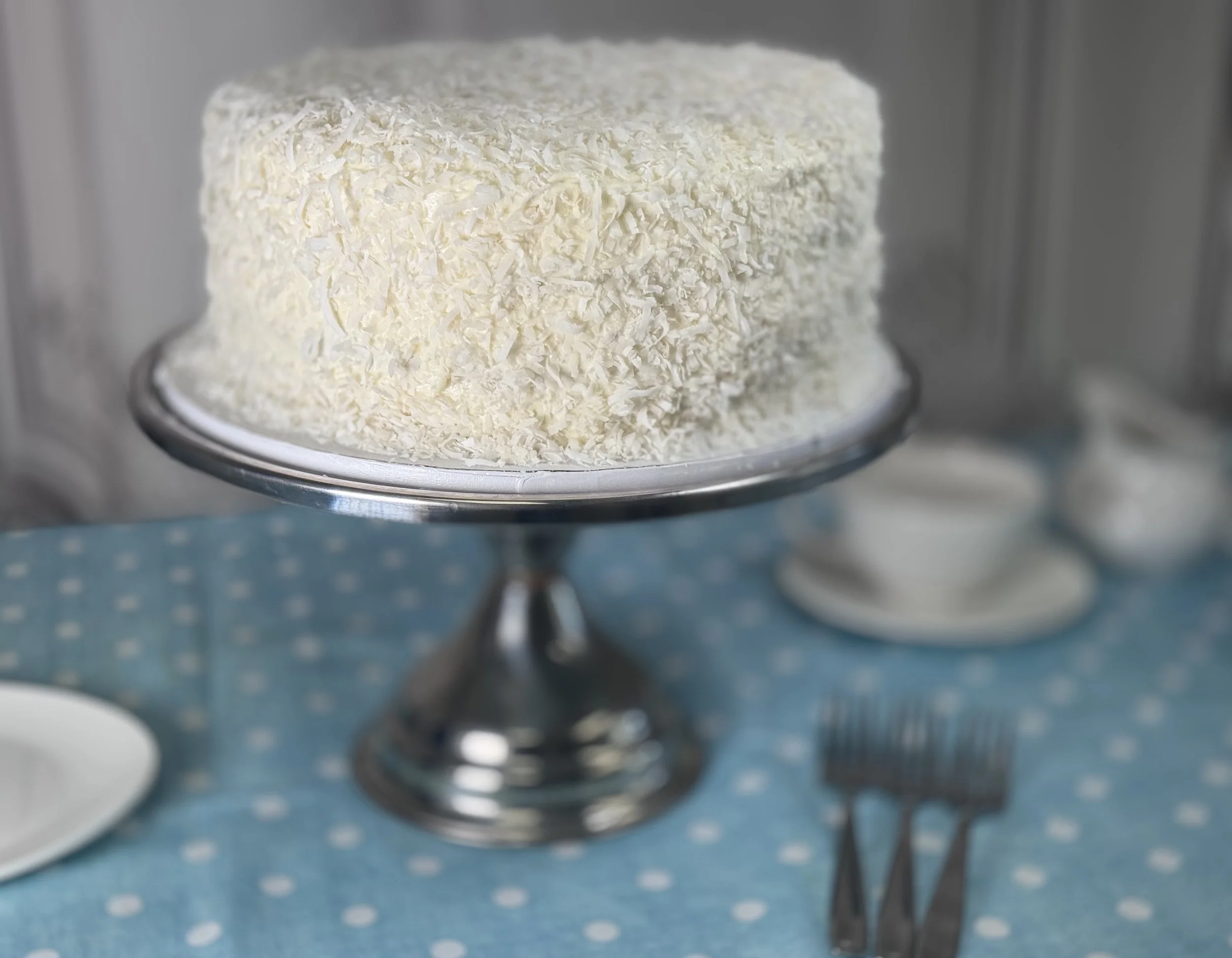 Almond Joy Cake - Coconut Chocolate Filled Almond Cake