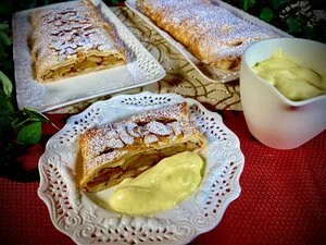 Apple Strudel & Cream Anglaise - Come along as each member of your group makes their very own Apfelstrudel (German Apple Strudel!) Although it might sound daunting, it’s much easier than it seems and so much fun to make. And the resulting apple strud