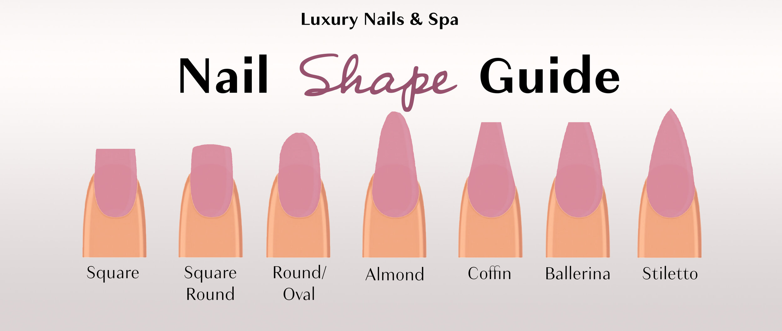 Types of nails shape with name|How many type of Nail shape name/Different  nail shapes/Nail art - YouTube