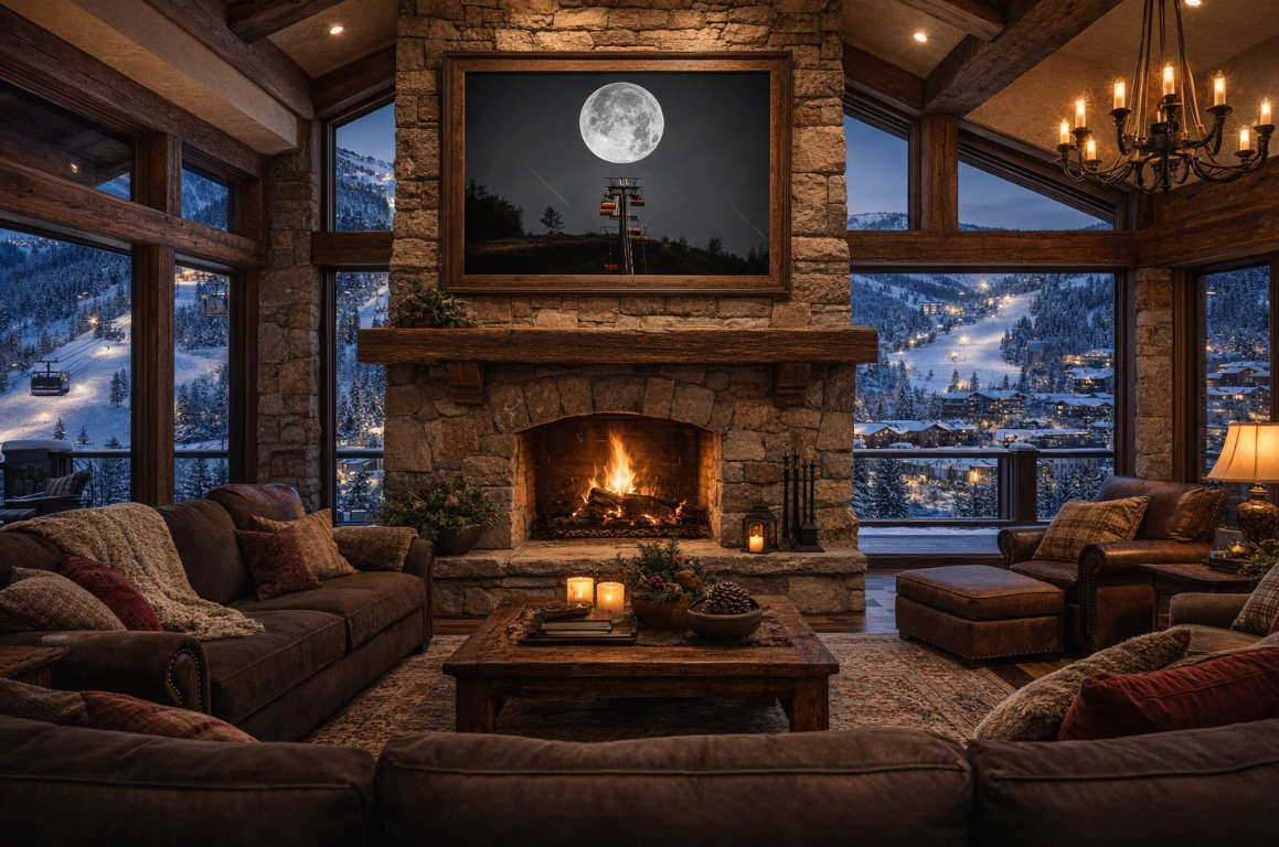 Gondola To The Moon home mockup
