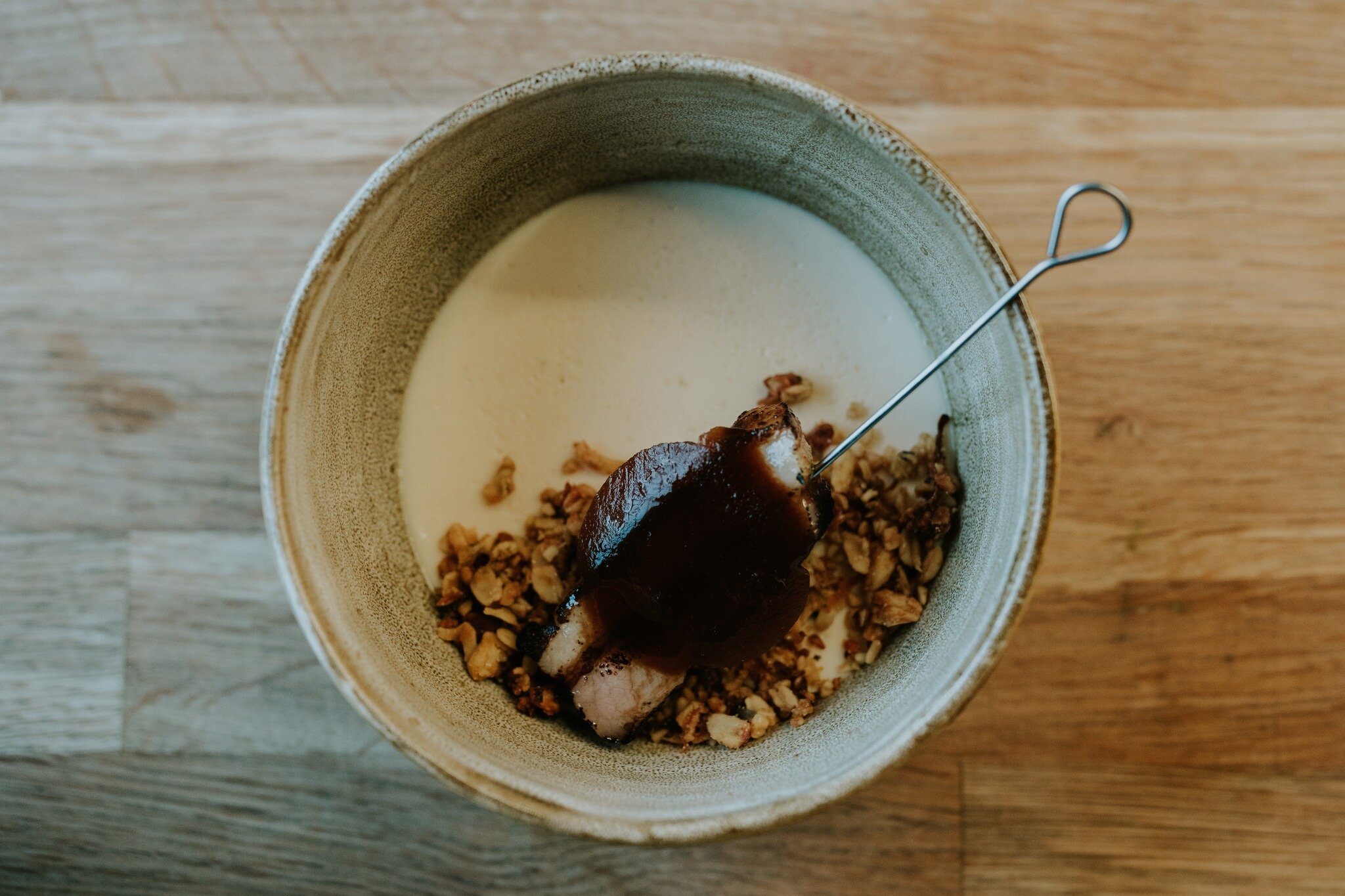 / Amino flapjack, belly pork, set cheese custard, brown gel sauce /

Have you visited our Chef's Table? Which course was your favourite?😍let us know👇

 #hospitalitycareers #staffordshirefood #finedining #tastermenuuk #tastermenu #thechefstable #din