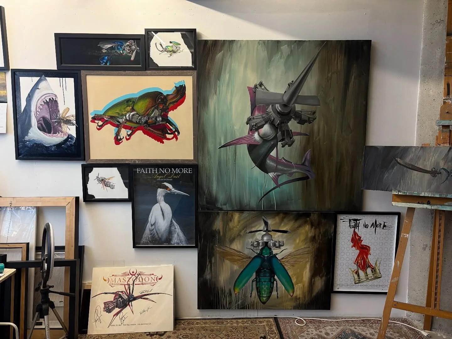 Studio shot. We have a little party, open studios going on Friday at @bridgestudiocollective. Halloween baby๐