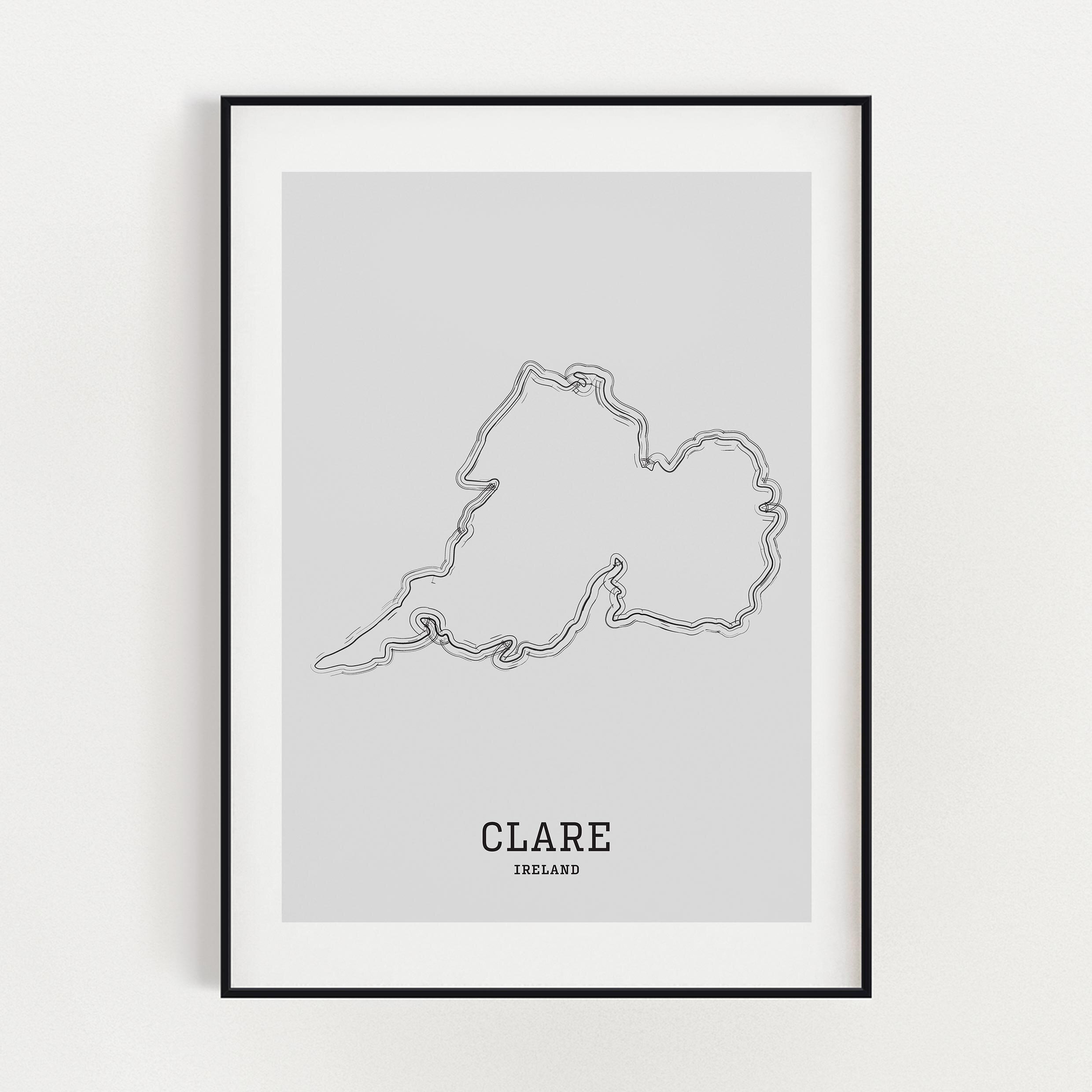 COUNTY CLARE MAP PRINT POSTER ART IRISH IRELAND.jpg