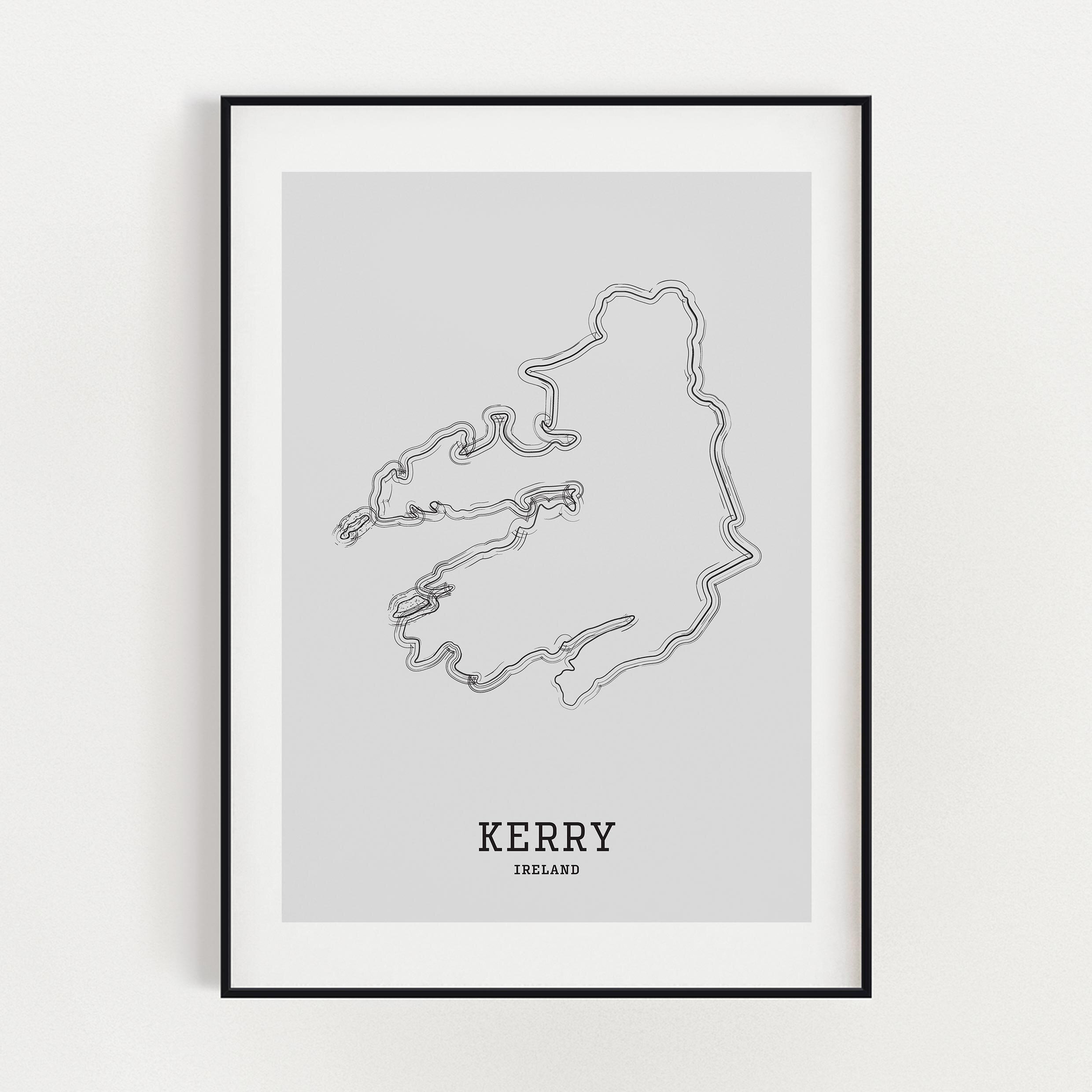 COUNTY KERRY MAP PRINT POSTER ART IRISH IRELAND.jpg