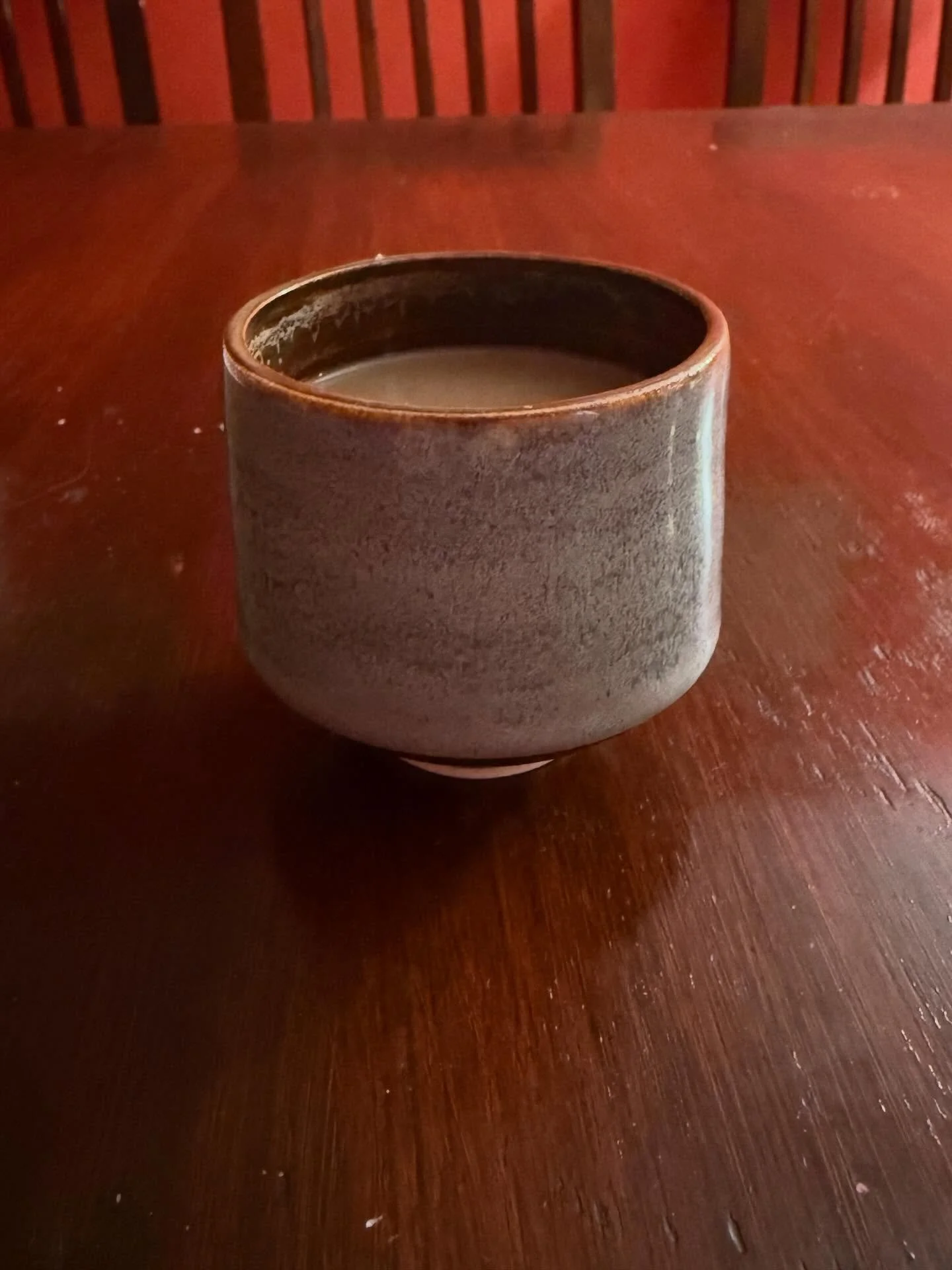 Christening my gorgeous new cup this morning - it&rsquo;s got the most gorgeous coppery inside!  Bought at @handmadebritain  show in Chelsea town hall last night. It&rsquo;s on for there next 3 days