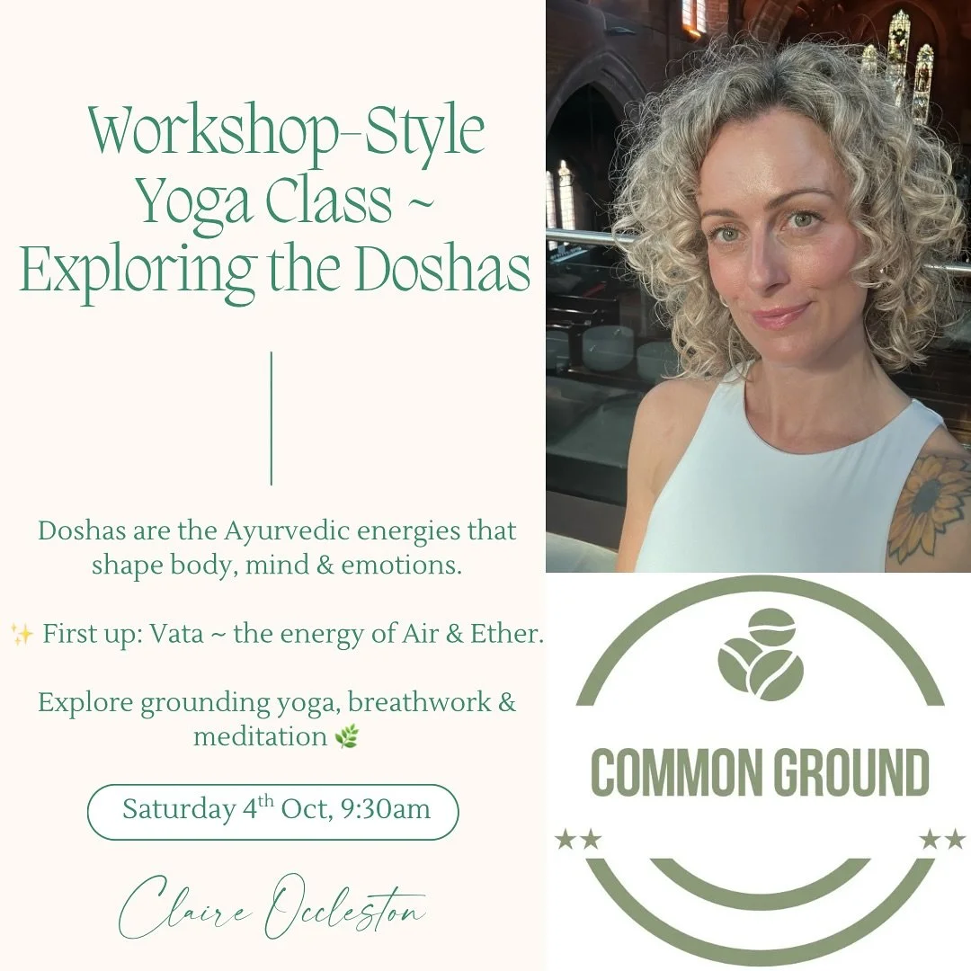 ✨ Workshop Style Yoga Class ~ Exploring the Doshas ✨

I&rsquo;m so excited to share this three-part yoga series exploring the Doshas ~ Ayurveda&rsquo;s subtle energies that shape our body, mind &amp; emotions 🌿

🌬 First up ~ Vata (Air + Ether)
The 
