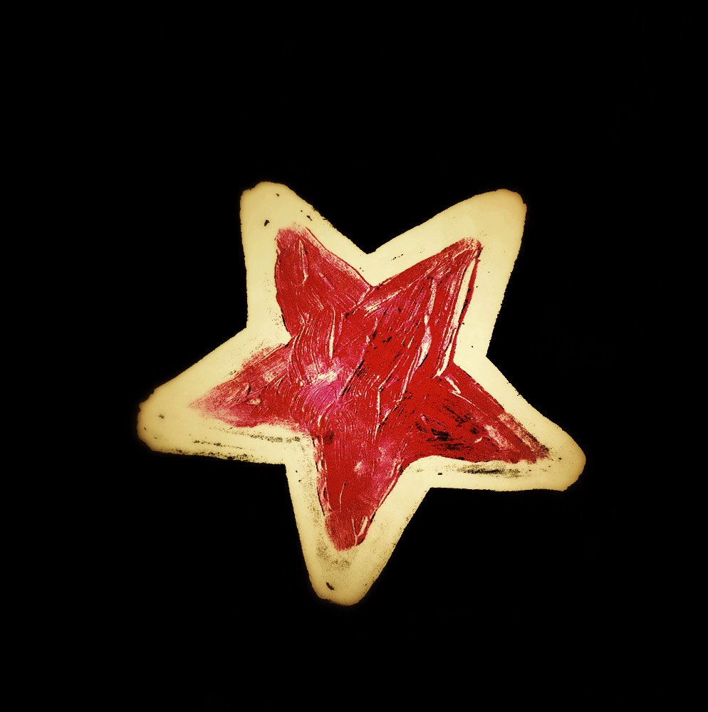 Bootleg contraband aged textured star design