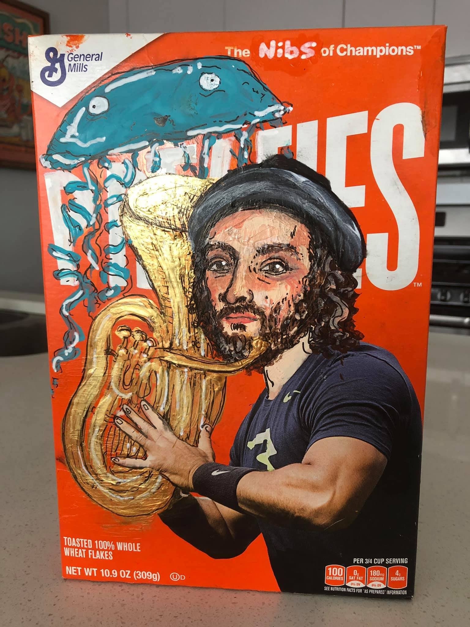 cereal box portrait commission