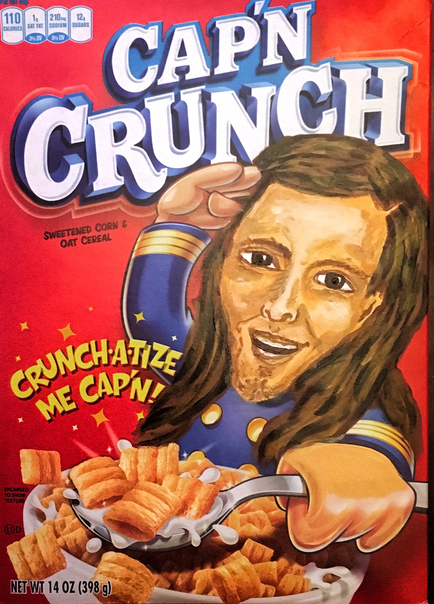 cereal box portrait commission