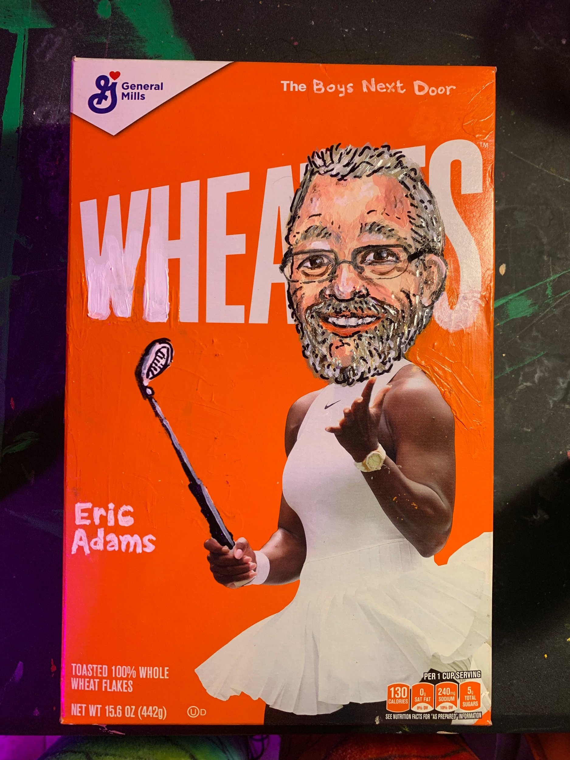 cereal box portrait commission