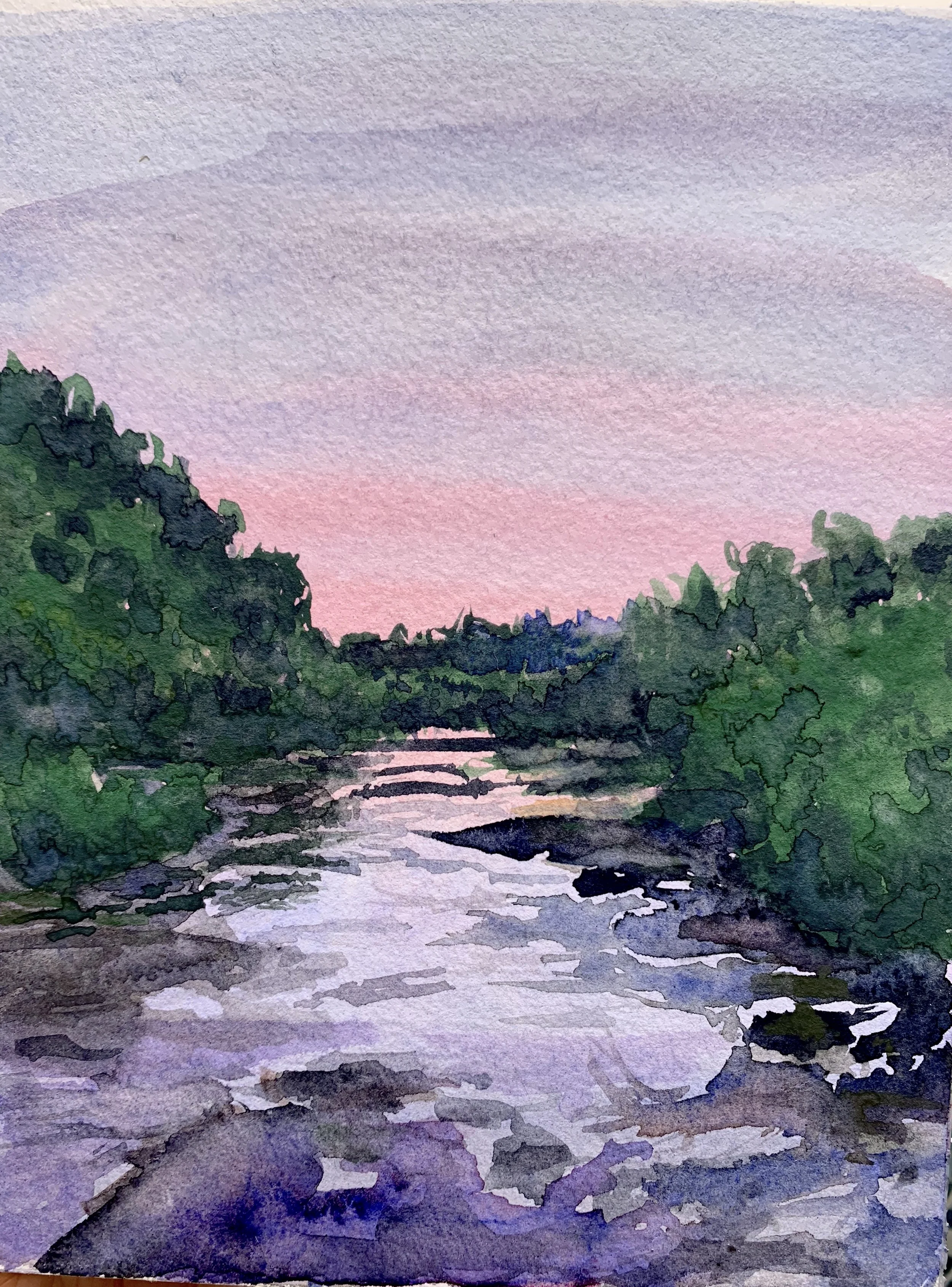 Memory Watercolor Landscape