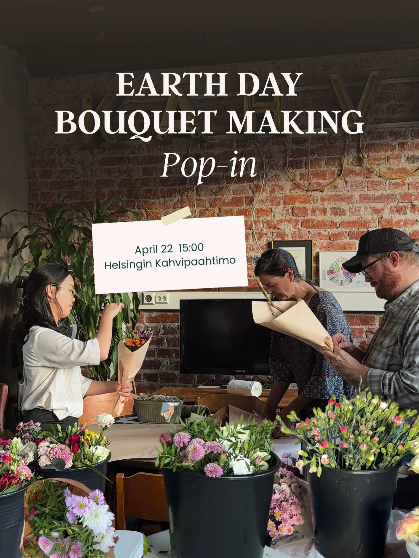 🌍Join us for a special Earth Day flower action in Helsinki!

We&rsquo;re teaming up with @flower_rescue to turn rescued flowers into small acts of joy around the city. Together, we&rsquo;ll create bouquets and leave them for strangers to find &mdash