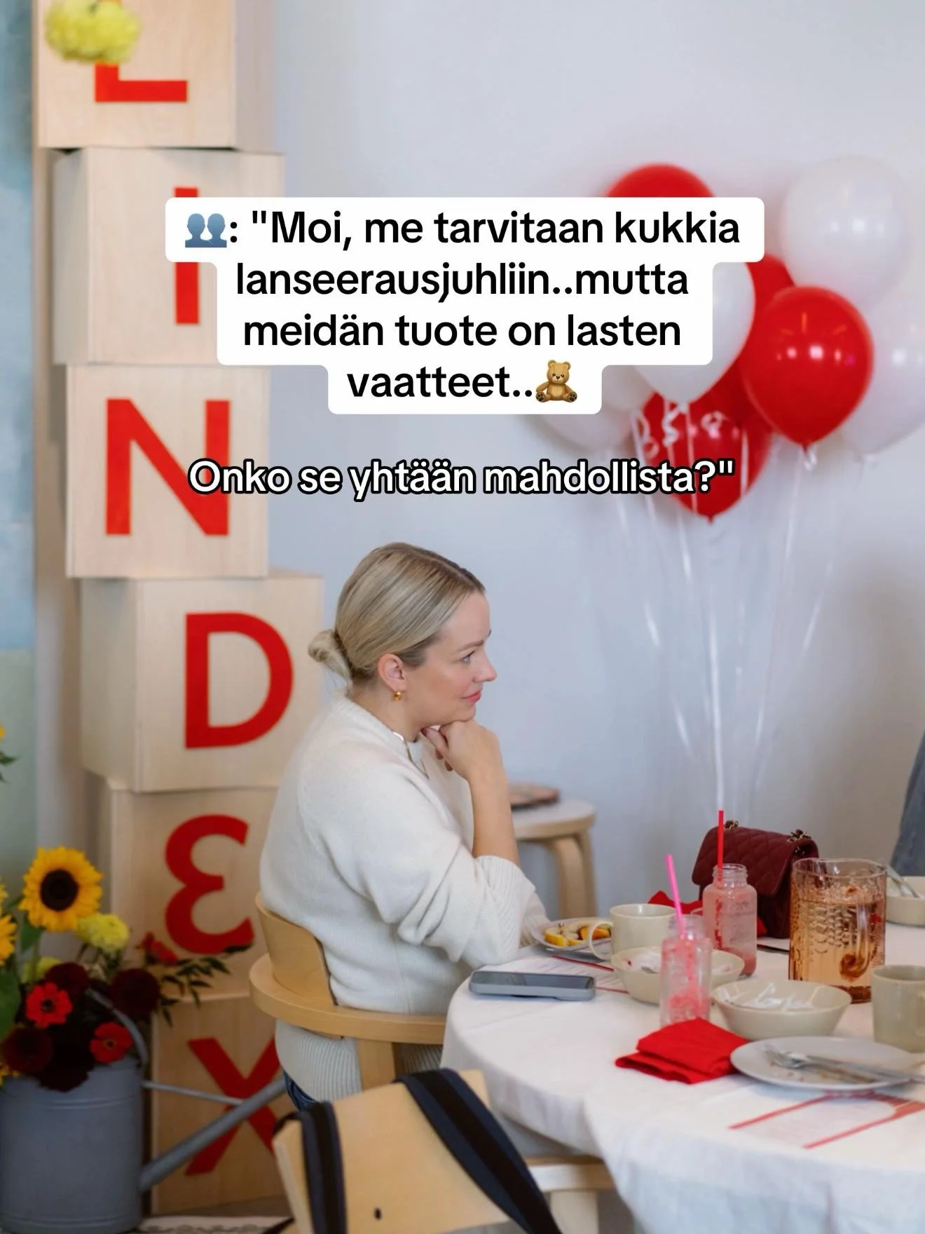 Kukitus ja stailaus Lindexille🌻🧸

Stailaus @say_it_with_a_cake kanssa
Tila: @asennemedia 
📸: @camillabloom 

#studiofro #kukat #floristi #tapahtuma