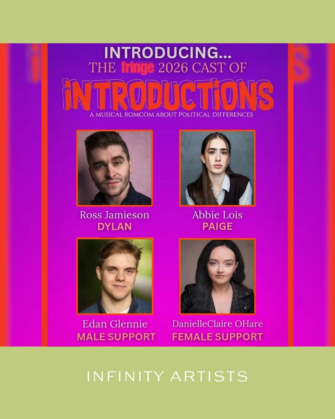 A massive congratulations to our fantastic client Edan Glennie (@edanpglennie ) who will be joining the cast of Introductions (@introductionsmusical ) during this year's Edinburgh Fringe ✨️ 🎶⁠
⁠
📆 Make sure to see him in action at the Grand Lodge o