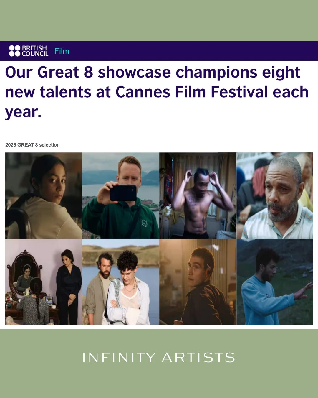 Our amazing client Liam Harkins (@liammharkins ) is in the fantastic film Salvation which will feature as part of the Great 8 showcase at this year's Cannes Film Festival 🎬️🎥