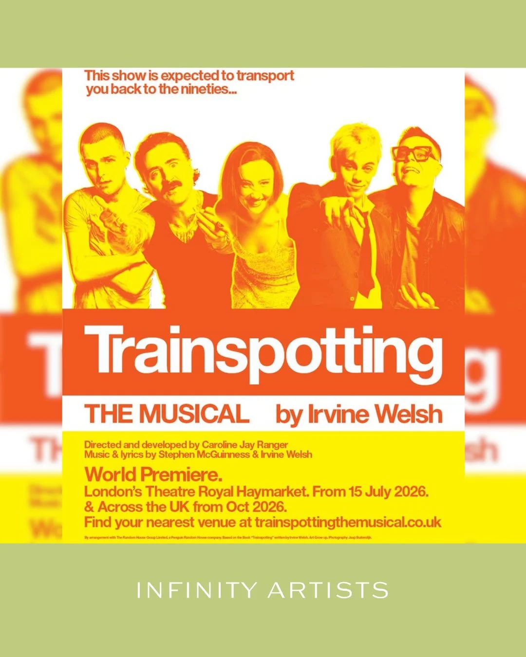 Choose Life, Choose seeing our fantastic Yana Harris (@yana_harris_ ) in Trainspotting The Musical (@trainspottingthemusical ) 🏴󠁧󠁢󠁳󠁣󠁴󠁿🚆⁠
⁠
Opening this July at the Theatre Royal Haymarket (@theatreroyalhaymarket ) before touring across the UK
