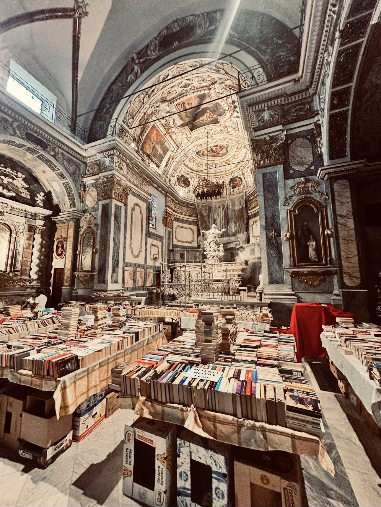 church transformed in a book store