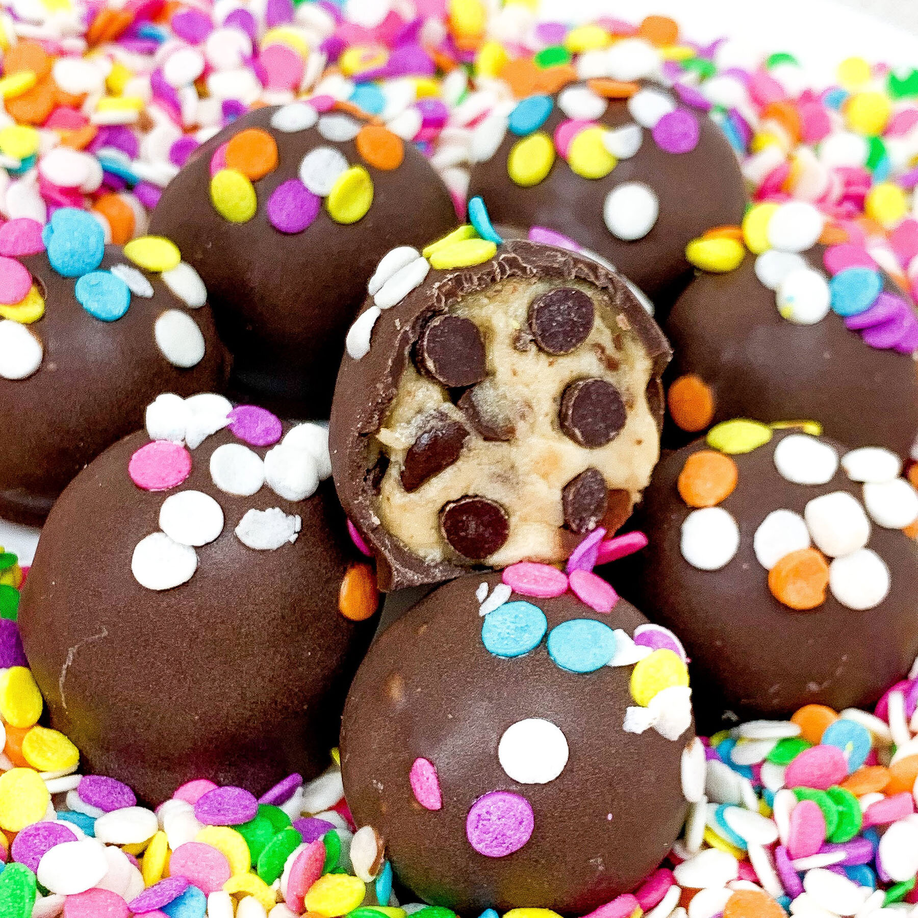 Edible Cookie Dough Truffles