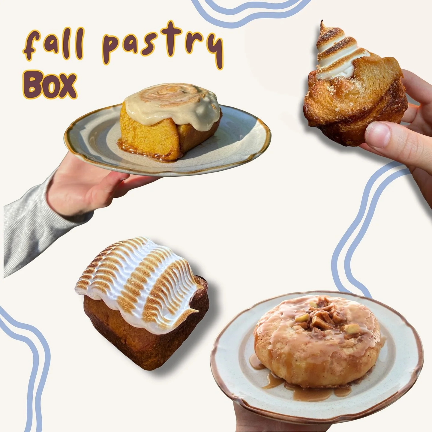 HEYYYY! Fall boxes are open for preorder. Pickups will be THIS Saturday at Side Track in Opelika &lt;3 orders will close Thursday! Chocolate chip cookie boxes are also available! Order thorough the hotplate link in my bio or in my story! Okay love ya