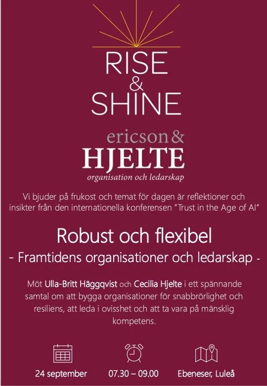 Rise &amp; Shine 24 september 2026 - Robust och flexibel