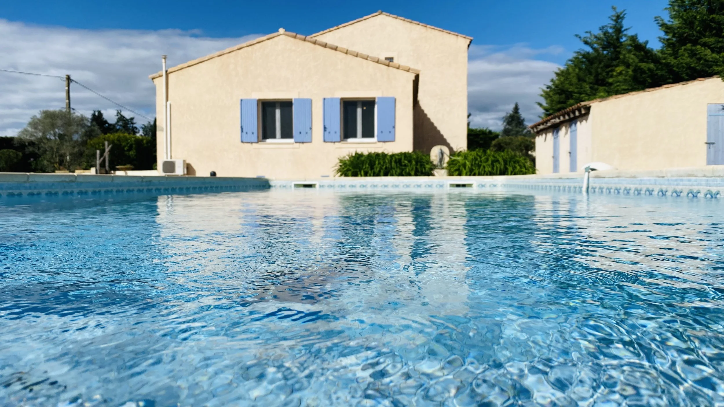 Large private swimming pool at Villa Magali Arles Provence vacation rental