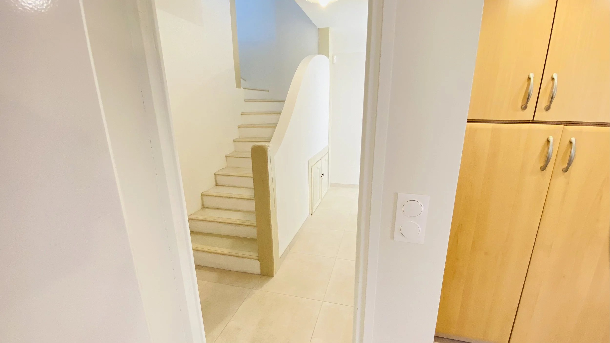 Interior stairs and hallway inside Villa Magali Arles Provence holiday villa