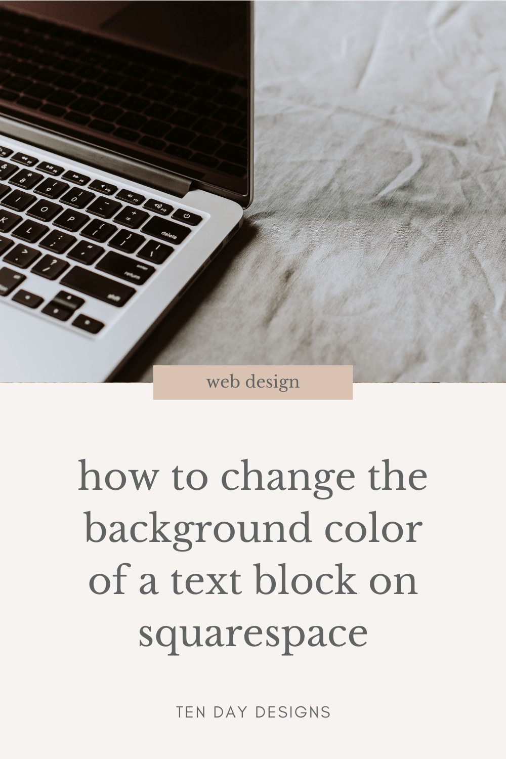 How To Change The Background Color Of A Text Block On Squarespace — Ten Day  Designs // Squarespace Web Design