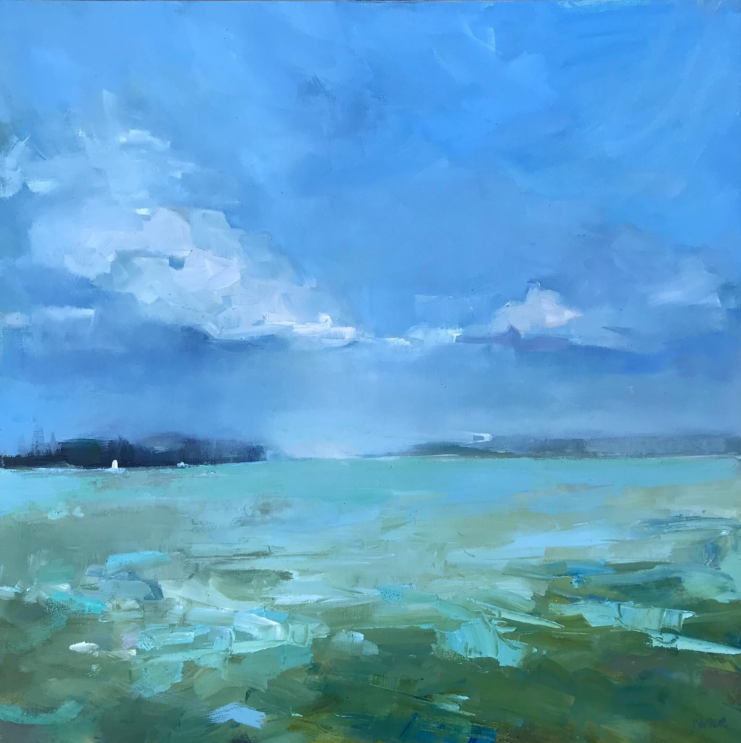 Into the Blue | 24 x 24 in
