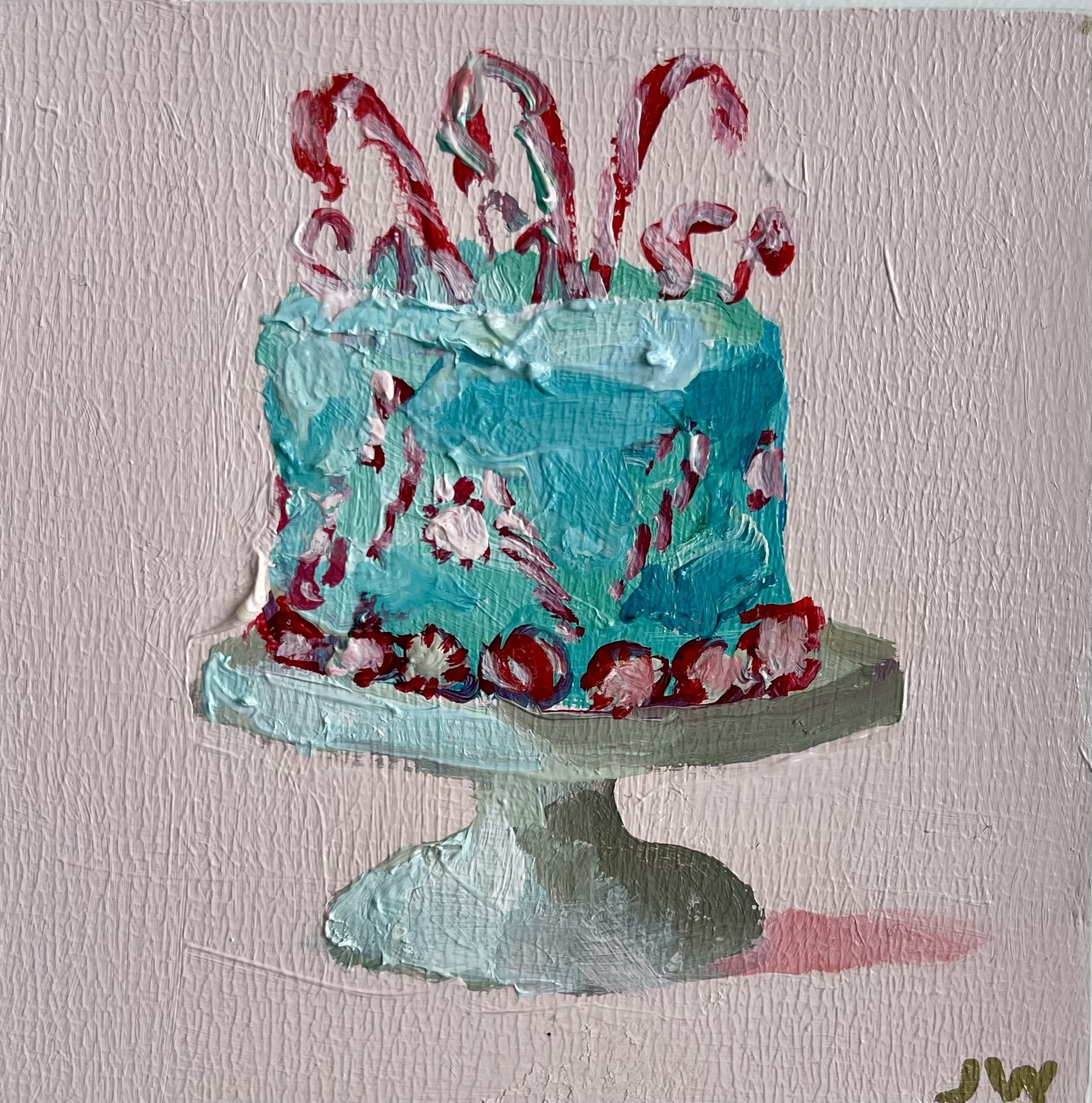 Swirly Twirly Candy Cane Forest Cake