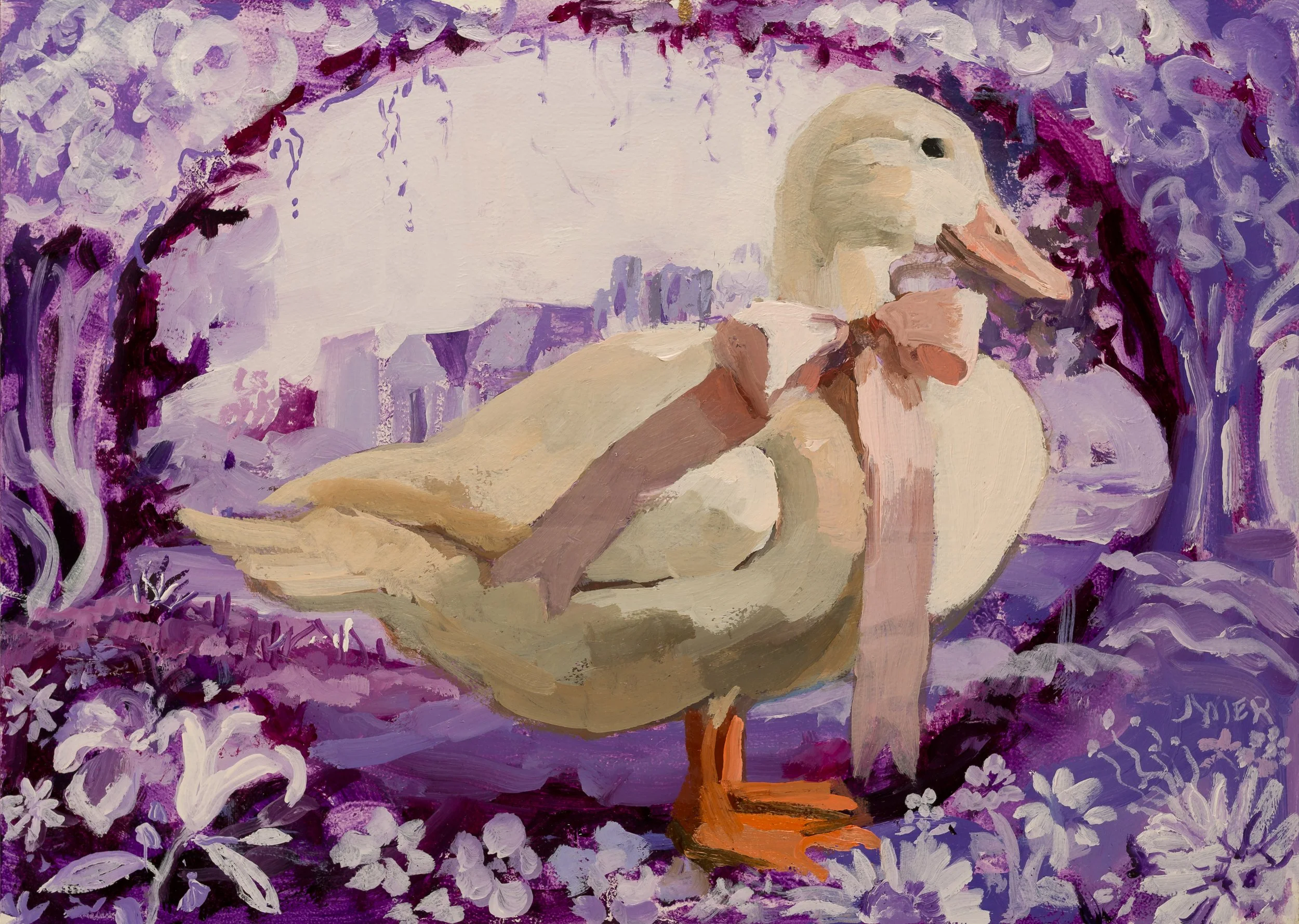 Louisa Leaned into the Lavender Landscape